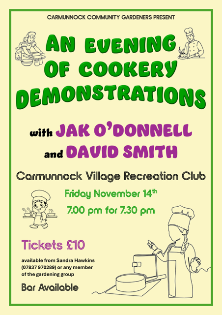 Carmunnock Community Gardening - Cookery Demonstration