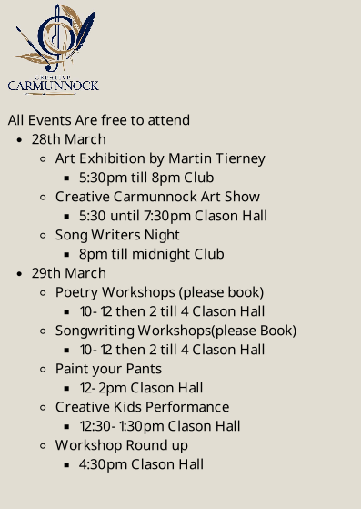 Creative Carmunnock Programme