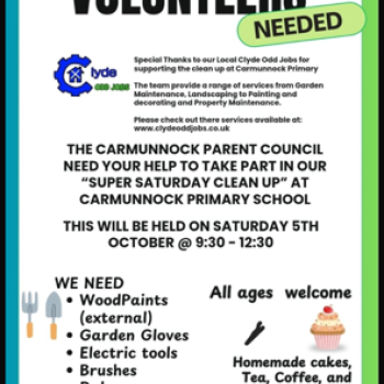 Carmunnock Primary Super Saturday Clean Up