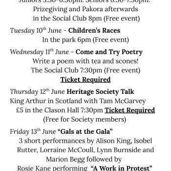 Gala Week Events