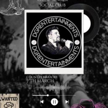 Country Karaoke Event Poster