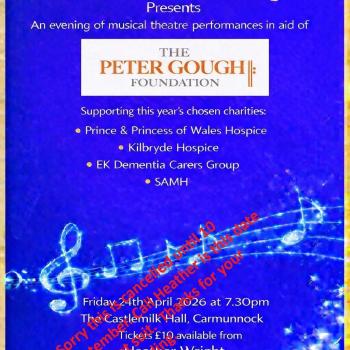 Peter Gough Concert Party change of date