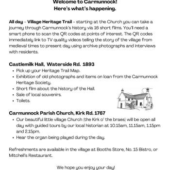 Carmunnock Heritage: Doors Open 